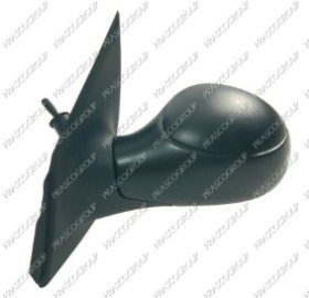 RETROVISEUR GAUCHE MECANIQUE-NOIR-CONVEX/CHROME'