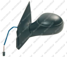 RETROVISEUR GAUCHE ELECTRIQUE-NOIR-CONVEXE/CHROME' 6H3P