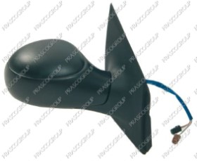 RETROVISEUR DROIT ELECTRIQUE-NOIR-CHAUFFANT-AVEC SONDE-CONVEXE/CHROME' 6H5P+6H2P