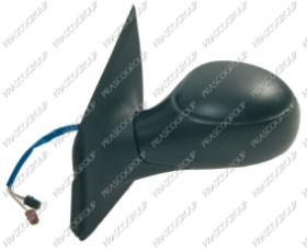 RETROVISEUR GAUCHE ELECTRIQUE-NOIR-CHAUFFANT-CONVEXE/CHROME'