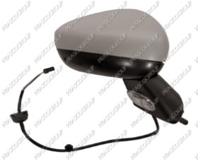RETROVISEUR DROIT ELECTRIQUE AVEC APPRET-AVEC SONDE-AVEC FEU REPETITEUR-CONVEX-7 BROCHES