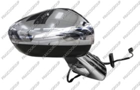 RETROVISEUR DROIT ELECT.-APPRET-SONDE-FEU REPETITEUR-BASE CHROMEE-COQUILLE CHROMEE-CONVEXE-7 BROCHES