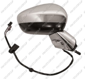 RETROV.DR.ELE.-CHAUF.-APPRET-FEU REPET.-RABA.-SONDE-BASE CHROMEE-COQUILLE CHROMEE-CONVEXE-11 BROCHES