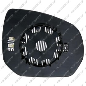 VERRE DE RETROVISEUR GAUCHE CONVEX-CHAUFFANT-CHROME'