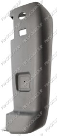 EMBOUT DROIT DE PARE-CHOCS ARRIERE GRIS FONCE' STRUCTURE'-VERSION COURTE/MOYENNE
