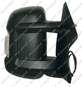 RETROVISEUR DROIT ELECTRIQUE-NOIR-CHAUFFANT-AVEC FEU REPETITEUR-BRAS COURT-AMPOULE A 5W