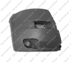 EMBOUT DROIT DE PARE-CHOCS AVANT NOIR STRUCTURE'-AVEC TROUS EXTENSION D'AILE-AVEC CACHE CROCHET