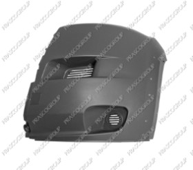 EMBOUT GAUCHE DE PARE-CHOCS AVANT NOIR STRUCTURE'-AVEC TROUS EXTENSION D'AILE