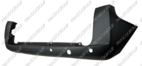 PARE-CHOCS ARRIERE NOIR STRUCTURE'-PORTE D'OUVERTURE AVEC TROUS RADAR+SUPPORTS CAPTEURS  - MOD. CARGO-KOMBI