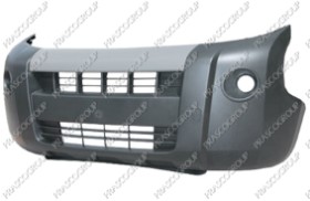 PARE-CHOCS AVANT NOIR AVEC SIEGES ANTIBROUILLARD AVEC BANDE ARGENT - MOD. VAN