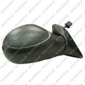 RETROVISEUR DROIT ELECTRIQUE-NOIR-CHAUFFANT-AVEC SONDE-CONVEXE/CHROME'