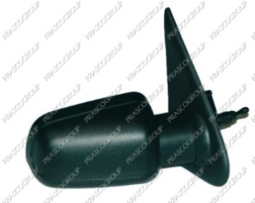 RETROVISEUR DROIT MECANIQUE-NOIR-CONVEX/CHROME'