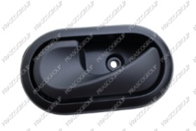 POIGNEE INTERIEURE AVANT/ARRIERE GAUCHE AVEC LEVIER ARGENT-BASE NOIRE-CLIP