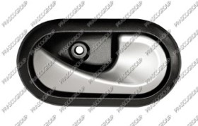 POIGNEE INTERIEURE AVANT/ARRIERE DROITE-AVEC LEVIER CHROME'-BASE-NOIRE-CLIP