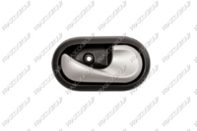 POIGNEE INTERIEURE AVANT/ARRIERE DROITE AVEC LEVIER ARGENT-BASE NOIRE-CLIP