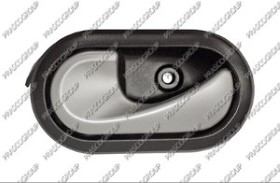 POIGNEE INTERIEURE AVANT/ARRIERE GAUCHE-AVEC LEVIER CHROME'-BASE-NOIRE-CLIP