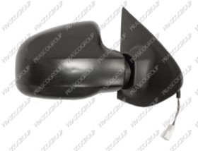 RETROVISEUR DROIT ELECTRIQUE-NOIR-CHAUFFANT-AVEC SONDE-CONVEXE/CHROME'