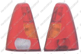 FEU D'AILE DROIT SANS PORTE LAMPE  ORANGE/ROUGE MOD. 4 PORTES