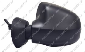 RETROVISEUR GAUCHE MECANIQUE-NOIR-CONVEX/CHROME'