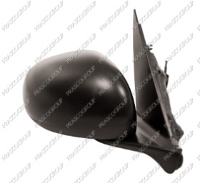 RETROVISEUR DROIT MECANIQUE-NOIR-AVEC SONDE-CONVEX/CHROME'-2 BROCHES