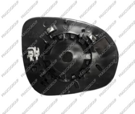 VERRE DE RETROVISEUR GAUCHE CONVEX-CHAUFFANT-CHROME'