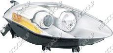 PHARE DROIT H1+H1 ELECTRIQUE AVEC MOTEUR-CHROME'
