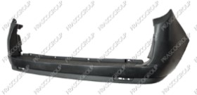 PARE-CHOCS ARRIERE NOIR-SURFACE LISSE PRET A PEINDRE-PORTE D'OUVERTURE-A/CACHE CROCHET-AVEC TROUS POUR CAPTEURS - MOD. MULTISPACE/COMBI