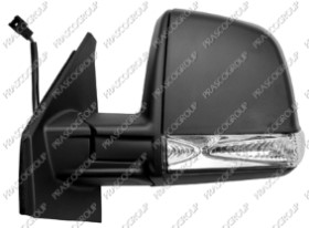 RETROVISEUR GAUCHE ELECTRIQUE-NOIR-CHAUFFANT-AVEC FEU REPETITEUR-6 BROCHES-MOD. COMBI/PANORAMA