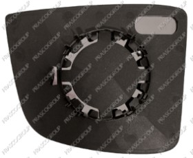 VERRE DE RETROVISEUR SUPERIEURE DROIT-CONVEX-CHROME'