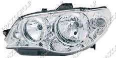 PHARE DROIT H7+H7 ELECTRIQUE AVEC MOTEUR-CHROME'