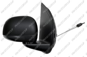 RETROVISEUR DROIT MECANIQUE-NOIR-CONVEX/CHROME'