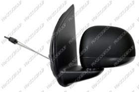 RETROVISEUR GAUCHE MECANIQUE-NOIR-CONVEX/CHROME'