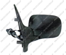 RETROVISEUR GAUCHE MECANIQUE-NOIR-PLAT/CHROME' MOD. 3 PORTES