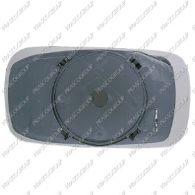 VERRE DE RETROVISEUR DROIT-CONVEX-CHAUFFANT-CHROME'