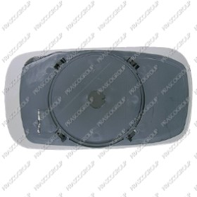 VERRE DE RETROVISEUR GAUCHE CONVEX-CHAUFFANT-CHROME'