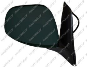 RETROVISEUR DROIT ELECTRIQUE-NOIR-CONVEXE/CHROME'