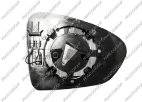 VERRE DE RETROVISEUR GAUCHE CONVEX-CHAUFFANT-CHROME'