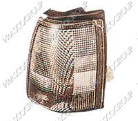 FEU AVANT DROIT BLANC-AVEC PORTE LAMPE