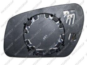 VERRE DE RETROVISEUR DROIT-CONVEX-CHAUFFANT-CHROME'