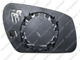 VERRE DE RETROVISEUR GAUCHE CONVEX-CHAUFFANT-CHROME'