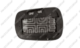 VERRE DE RETROVISEUR DROIT-CONVEX-CHAUFFANT-CHROME'