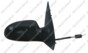 RETROVISEUR DROIT MECANIQUE-NOIR-CONVEX/CHROME'