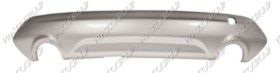 SPOILER DE PARE-CHOCS ARRIERE GRIS/ARGENT-AVEC SORTIE ECHAPPEMENT DOUBLE