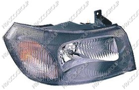 PHARE DROIT H4 ELECTRIQUE SANS MOTEUR-NOIR MOD. &gt; 03