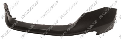 PARE-CHOCS AVANT  SUPERIEUR-NOIR-SURFACE LISSE PRET A PEINDRE-AVEC ENPREINTES POUR LAVEPHARES