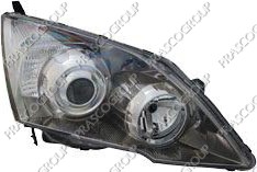 PHARE DROIT HB3+H1 ELECTRIQUE AVEC MOTEUR-CHROME' NOIR