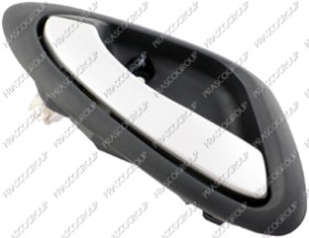 POIGNEE INTERIEURE AVANT/ARRIERE GAUCHE-AVEC LEVIER CHROME'-BASE-NOIRE