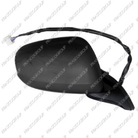 RETROVISEUR DROIT ELECTRIQUE-NOIR-CONVEXE/CHROME'