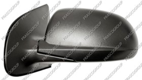 RETROVISEUR GAUCHE MECANIQUE-NOIR-CONVEX/CHROME'