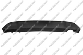 SPOILER DE PARE-CHOCS ARRIERE NOIRE STRUCTURE-AVEC SORTIE ECHAPPEMENT SINGLE A' DROITE
